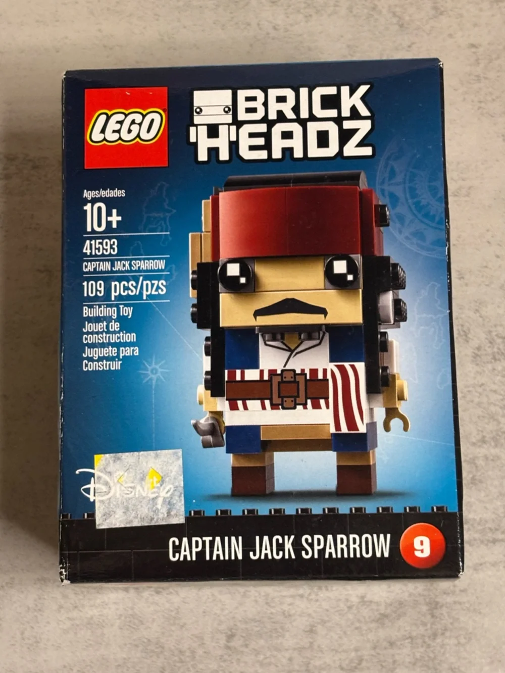 Lego BrickHeadz Disney Captain Jack Sparrow Set (#41593) - Picture 2 of 7